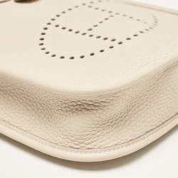 Pre Owned Hermes Beton Taurillon Clemence Leather Evelyne TPM Bag