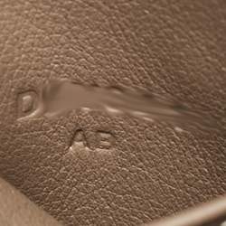 Hermes Etoupe Togo Leather Palladium Finish Mini Lindy Bag