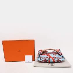 Hermès Multicolor Vache Hunter Leather and Silk La Promenade Du Matin Balusoie Satchel