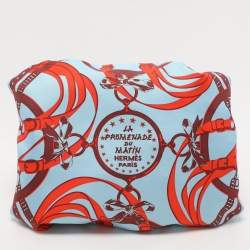 Hermès Multicolor Vache Hunter Leather and Silk La Promenade Du Matin Balusoie Satchel