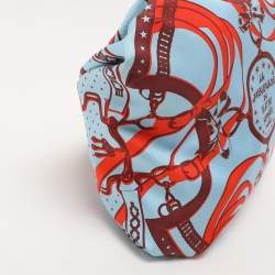 Hermès Multicolor Vache Hunter Leather and Silk La Promenade Du Matin Balusoie Satchel