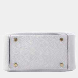 مملوكة مسبقًا Hermes Blue Gacier Taurillon Clemence Lindy bag Size Mini