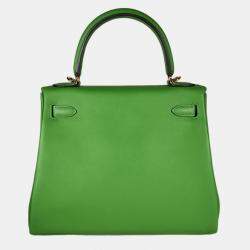 Hermes Vert Yucca Swift Leather Kelly 25 bag GHW