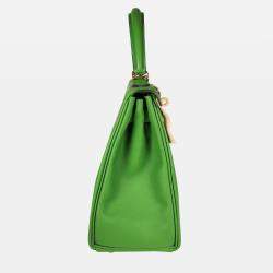 Hermes Vert Yucca Swift Leather Kelly 25 bag GHW