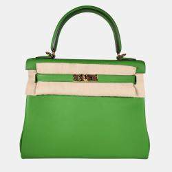 Hermes Vert Yucca Swift Leather Kelly 25 bag GHW