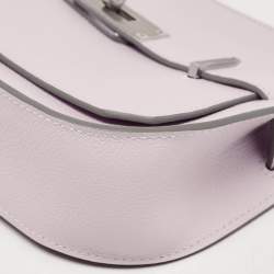 Pre Owned Hermès Mauve Pale/Nata Evercolor Leather Palladium Finish Jypsiere Mini Bag