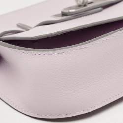 Pre Owned Hermès Mauve Pale/Nata Evercolor Leather Palladium Finish Jypsiere Mini Bag