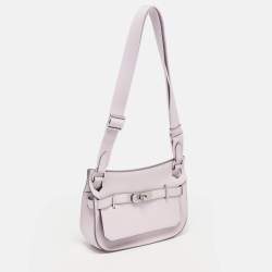 Pre Owned Hermès Mauve Pale/Nata Evercolor Leather Palladium Finish Jypsiere Mini Bag
