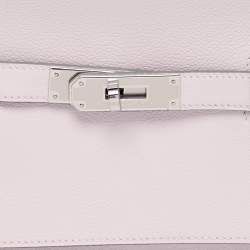 Pre Owned Hermès Mauve Pale/Nata Evercolor Leather Palladium Finish Jypsiere Mini Bag