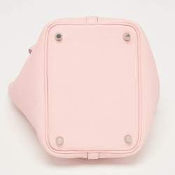 Hermès Rose Sakura Taurillon Clemence Leather Picotin Lock 18 Bag