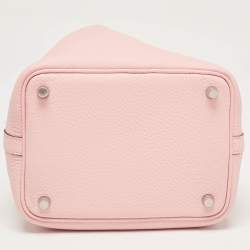 Hermès Rose Sakura Taurillon Clemence Leather Picotin Lock 18 Bag