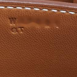 Pre Owned Hermès Gold Epsom Leather Gold Finish Constance 18 Mini Bag