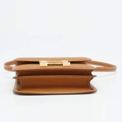 Pre Owned Hermès Gold Epsom Leather Gold Finish Constance 18 Mini Bag