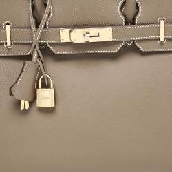 Hermès Etoupe Epsom Leather Gold Finish Birkin 30 Bag