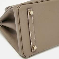 Hermès Etoupe Epsom Leather Gold Finish Birkin 30 Bag