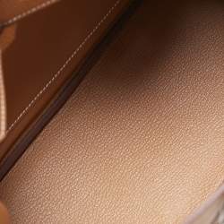 Hermes Gold Togo Leather Palladium Finish Birkin 25 Bag
