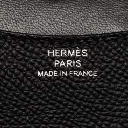 Hermès Noir Epsom Leather Constance Slim Wallet