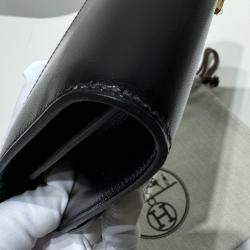 Hermes Black Leather Constance To Go Shoulder Bag