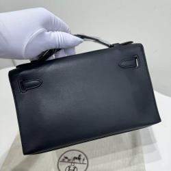 Hermes Black Swift leather Mini Kelly 1 bag