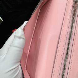 Hermes Pink Lizard Leather Bearn Wallet