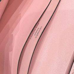 Hermes Pink Lizard Leather Bearn Wallet