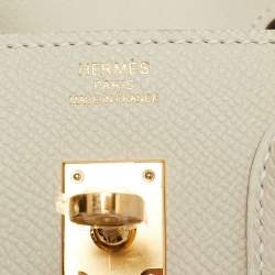 Hermès Nata Epsom Leather Gold Finish Birkin Sellier 25 Bag