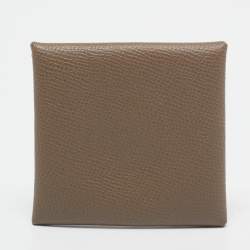 Hermès Etoupe Epsom Leather Bastia Change Purse