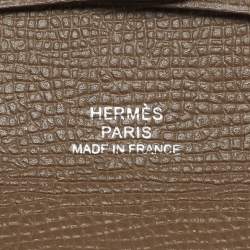 Hermès Etoupe Epsom Leather Bastia Change Purse