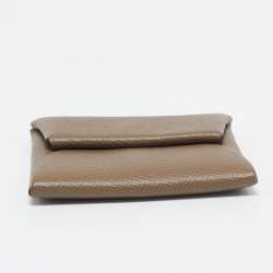 Hermès Etoupe Epsom Leather Bastia Change Purse