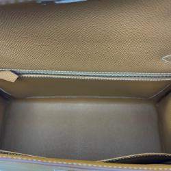 Pre Owned Hermes Gold Epsom Leather Kelly 28 Bag