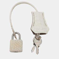 Hermes Himalaya Matte Niloticus Crocodile Leather Kelly 25 Bag