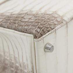 Hermes Himalaya Matte Niloticus Crocodile Leather Kelly 25 Bag