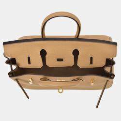 Pre Owned Hermes Biscuit Togo Leather Birkin 25 Bag