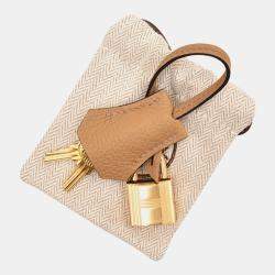Pre Owned Hermes Biscuit Togo Leather Birkin 25 Bag