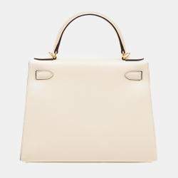 Pre Owned Hermes Nata Epsom Leather Kelly 28 Bag