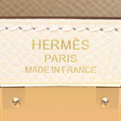 Pre Owned Hermes Nata Epsom Leather Kelly 28 Bag