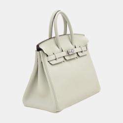 Hermes Gris Neve Togo Leather Birkin 25 Bag