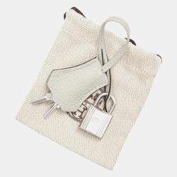 Hermes Gris Neve Togo Leather Birkin 25 Bag