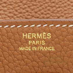 Hermes Gold Togo Leather Birkin 25 Bag