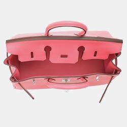 Hermes Rose Azalee Swift Leather Birkin 25 Bag