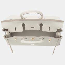 Hermes Craie Togo Leather Birkin 25 Bag