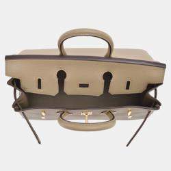 Hermes Beige Marfa Togo Leather Birkin 25 Bag