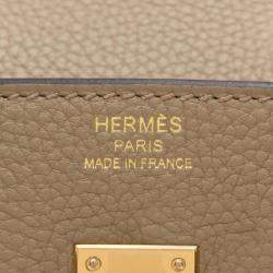 Hermes Beige Marfa Togo Leather Birkin 25 Bag