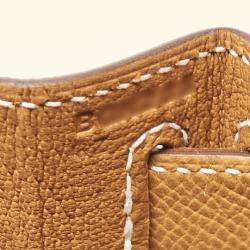 Hermès Gold Epsom Leather Gold Finish Kelly Sellier 28 Bag