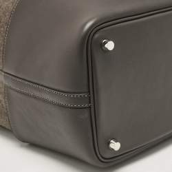 Hermès Ebene Swift Leather and Feutre Picotin Lock 18 Go Team Bag