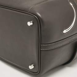 Hermès Ebene Swift Leather and Feutre Picotin Lock 18 Go Team Bag