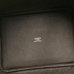 Hermès Ebene Swift Leather and Feutre Picotin Lock 18 Go Team Bag