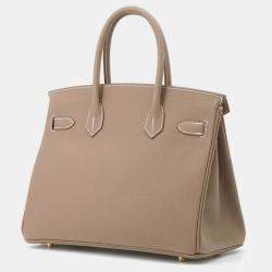 Hermes Etoupe Epsom Leather Birkin 30 Bag