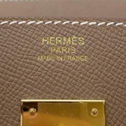 Hermes Etoupe Epsom Leather Birkin 30 Bag