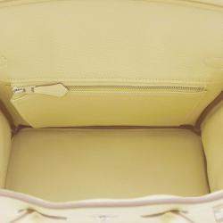 Hermes Jaune Poussin Togo Leather Birkin 25 Bag